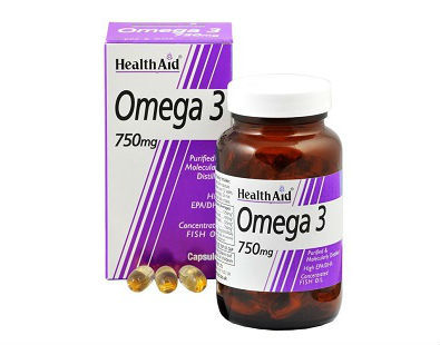 Health Aid Omega-3 fish oil fatty acids supplement