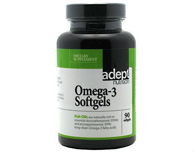 Adept Nutrition Omega-3 softgels