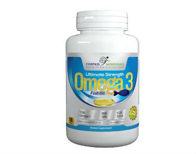 Compass Nutritionals Ultimate Strength Omega 3 fish oil supplement