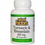 Natural Factors Turmeric & Bromelain supplement