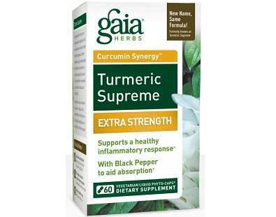 Gaia Herbs Turmeric Supreme Extra Strength supplement Review