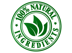 100% natural ingredients 
