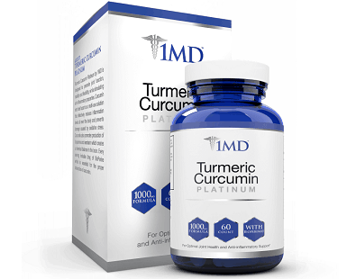 1MD Turmeric Curcumin supplement Review