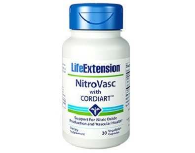 Life Extension NitroVasc with CORDIART supplement Review