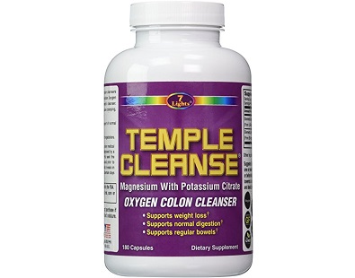 7 Lights Nutrition Temple Cleanse Oxygen Colon Cleanser for Colon Cleanse