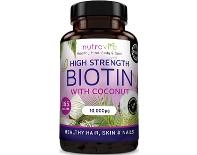 Nutravita Biotin with Coconut Oil for Hair Growth